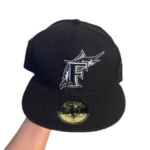 Florida marlins fitted hat size 7